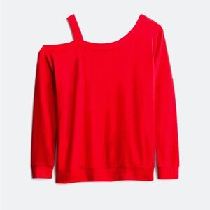 Market&Spruce Red Cold Shoulder Top